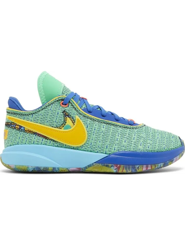 Кроссовки LeBron 20 GS 'Kaleidoscope' — изображение 1 из 4, зеленый