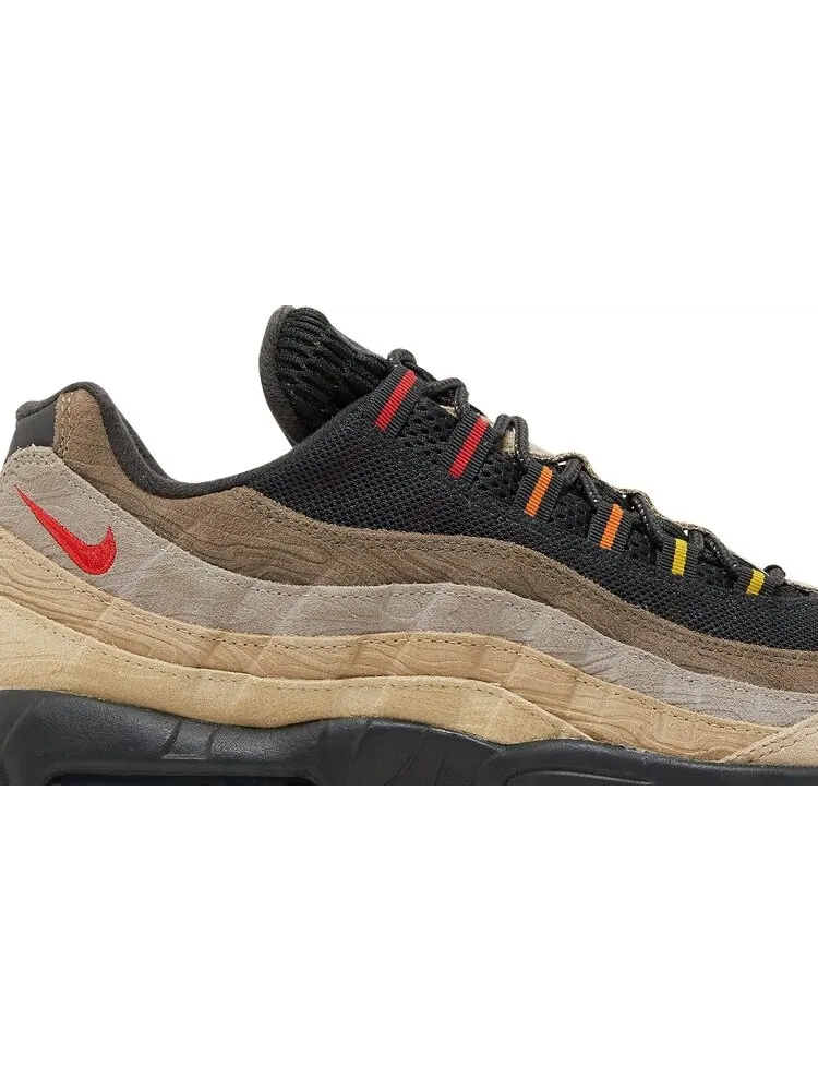 Кроссовки Nike Air Max 95 'Topographic' — изображение 2 из 8, коричневый