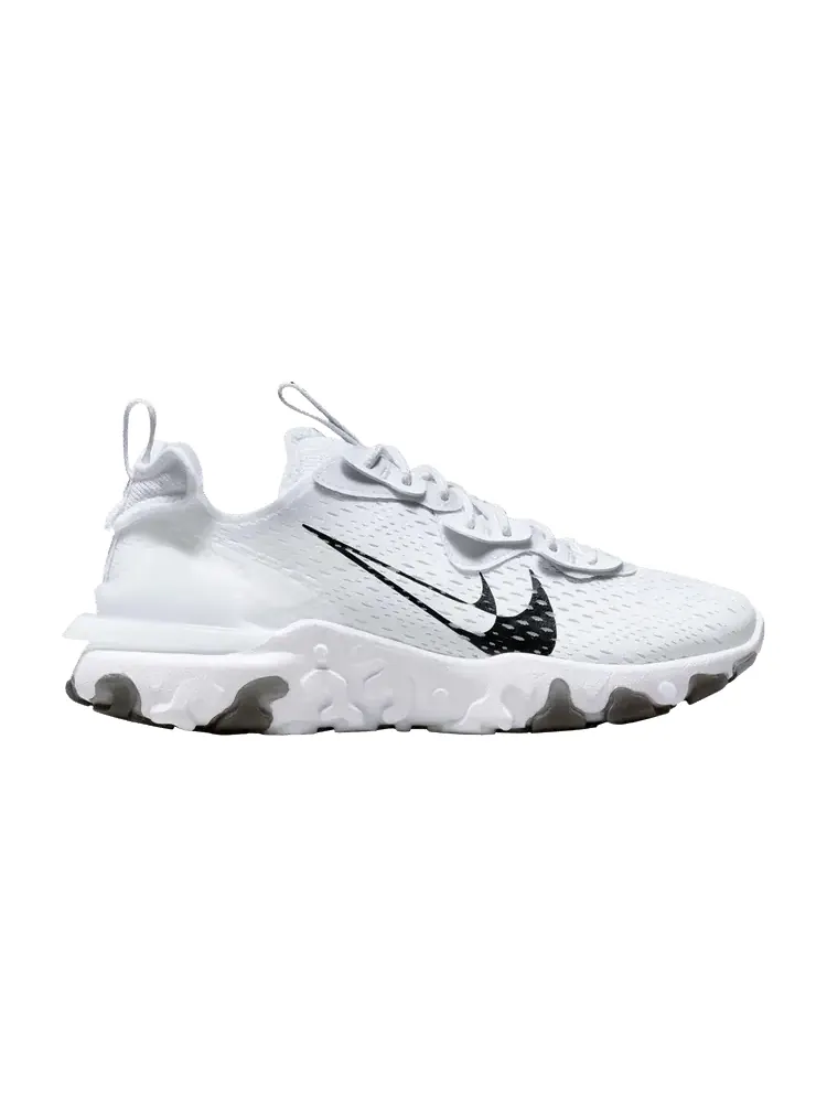 Кроссовки Wmns React Vision 'Double Swoosh - White Black' — изображение 1 из 1, белый черный