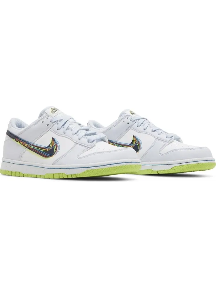 Кроссовки Nike Dunk Low GS '3D Swoosh' — изображение 8 из 8, белый