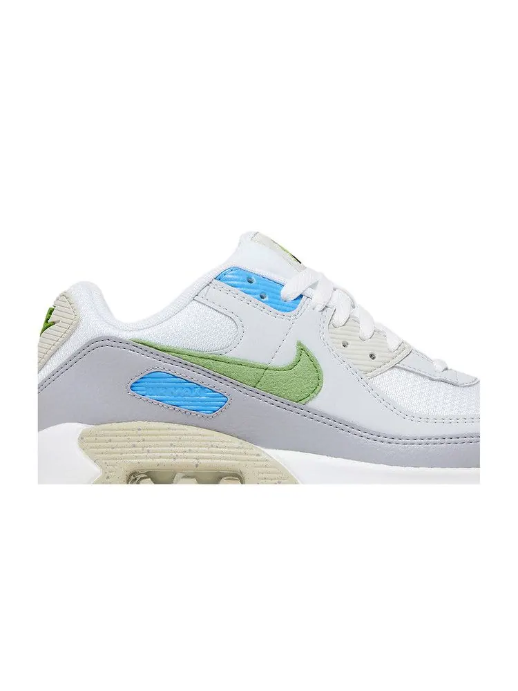 Кроссовки Nike Air Max 90 GS 'Evergreen' — изображение 3 из 9, белый/синий/серый