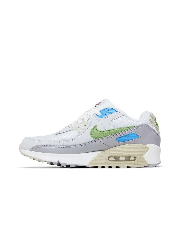 Кроссовки Nike Air Max 90 GS 'Evergreen' — изображение 4 из 9, белый/синий/серый