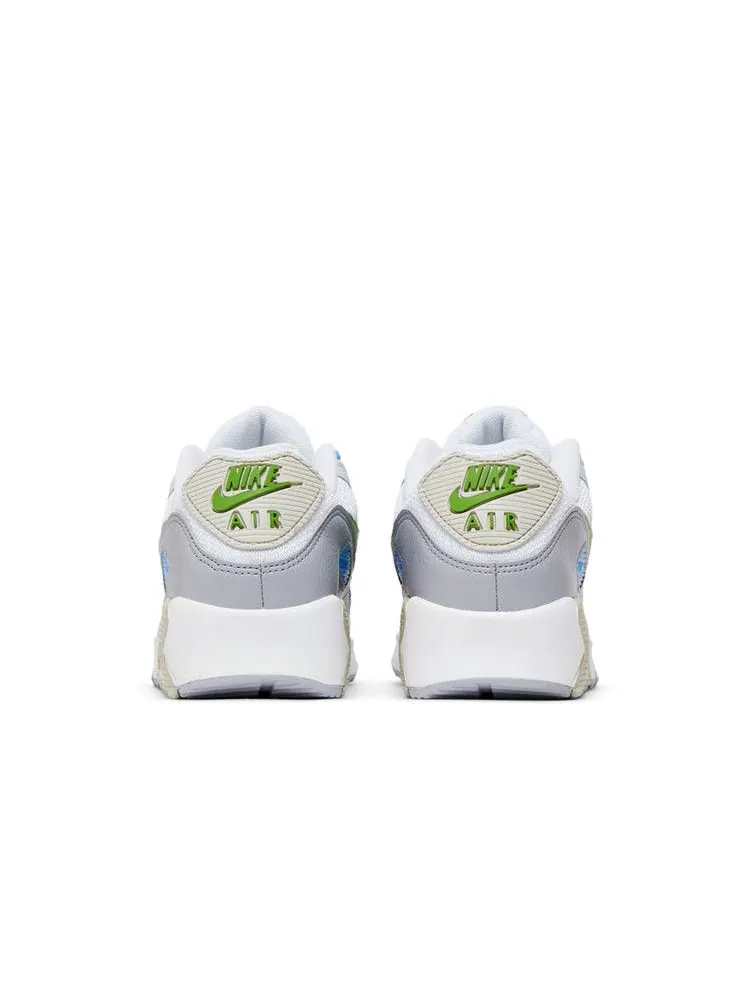 Кроссовки Nike Air Max 90 GS 'Evergreen' — изображение 7 из 9, белый/синий/серый