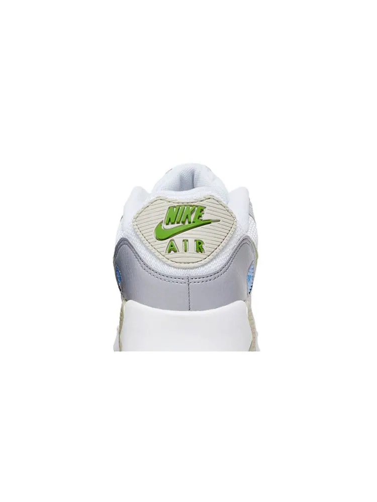 Кроссовки Nike Air Max 90 GS 'Evergreen' — изображение 8 из 9, белый/синий/серый