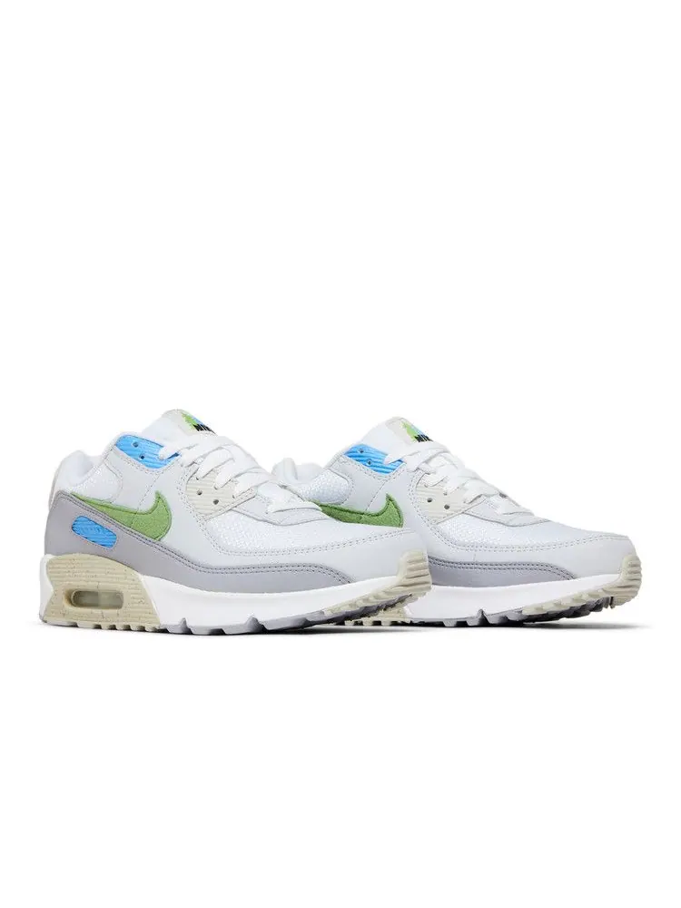 Кроссовки Nike Air Max 90 GS 'Evergreen' — изображение 9 из 9, белый/синий/серый