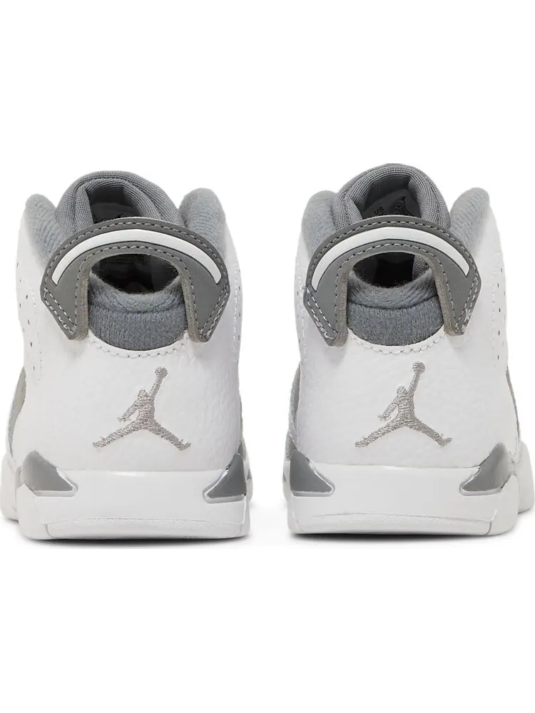 Кроссовки Air Jordan 6 Retro TD Cool Grey — изображение 6 из 8, белый
