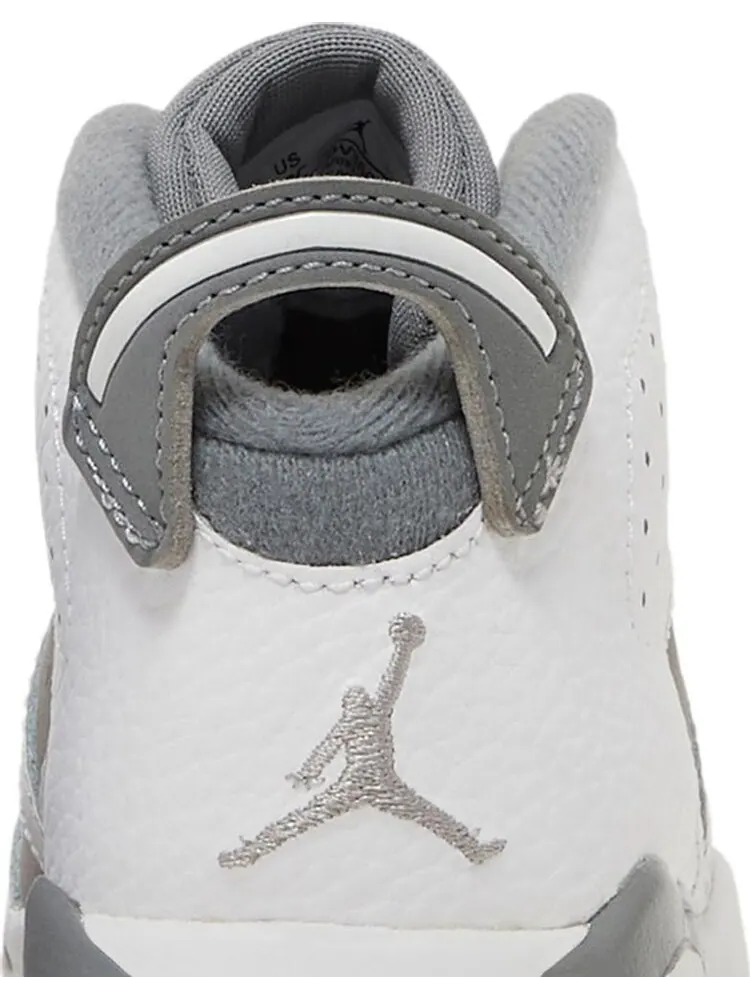 Кроссовки Air Jordan 6 Retro TD Cool Grey — изображение 7 из 8, белый