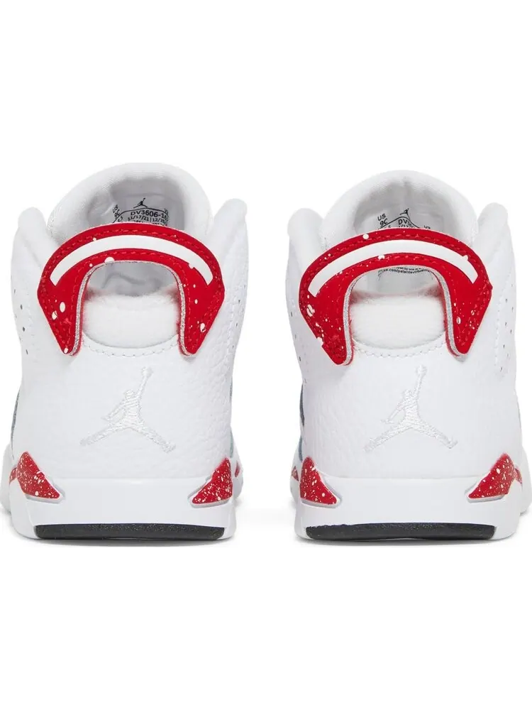 Кроссовки Air Jordan 6 Retro TD Red Oreo — изображение 6 из 8, белый