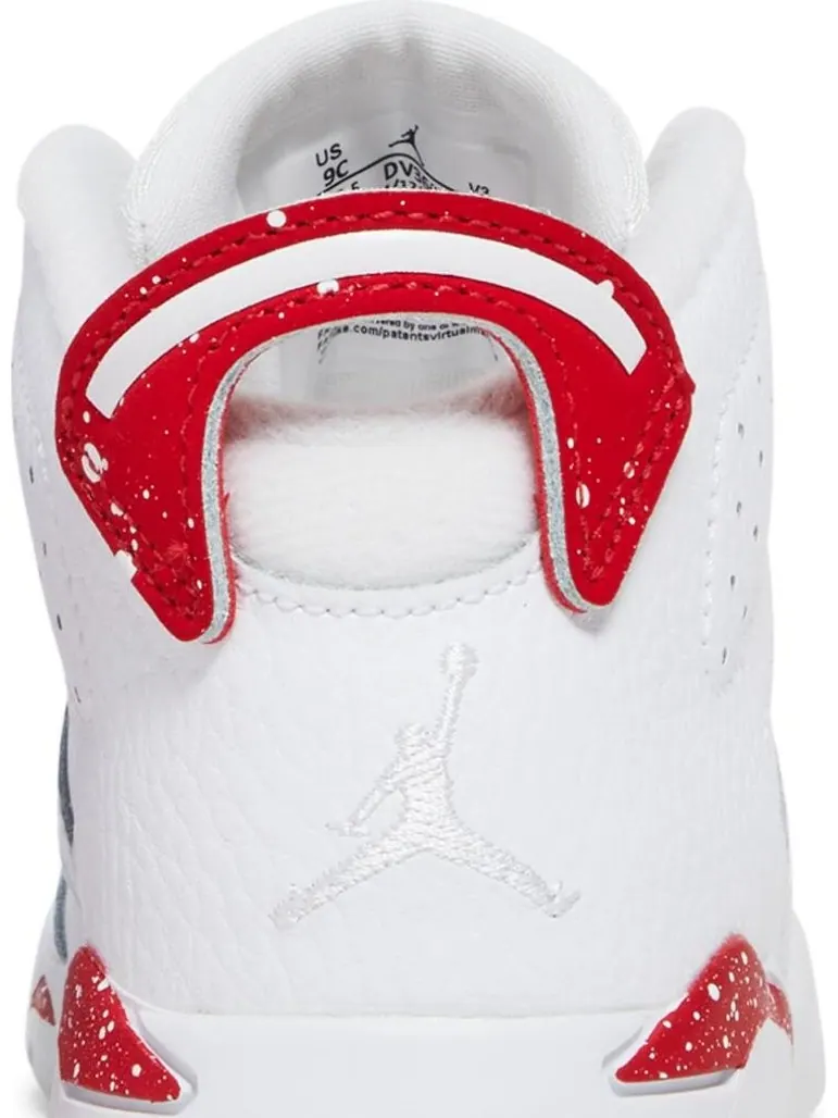 Кроссовки Air Jordan 6 Retro TD Red Oreo — изображение 7 из 8, белый