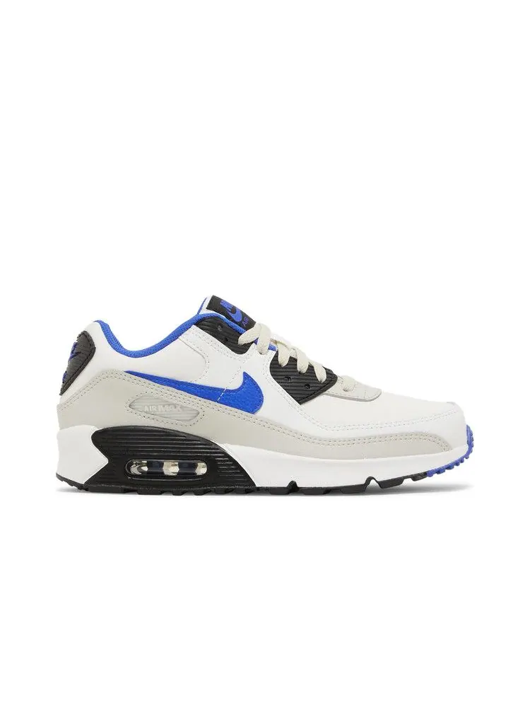 Кроссовки Nike Air Max 90 Leather GS 'Summit White Racer Blue' — изображение 2 из 9