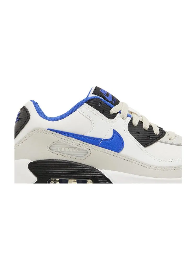 Кроссовки Nike Air Max 90 Leather GS 'Summit White Racer Blue' — изображение 3 из 9
