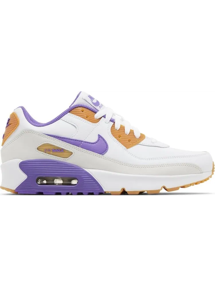 Кроссовки Air Max 90 Leather GS 'White Action Grape' — изображение 1 из 4, белый