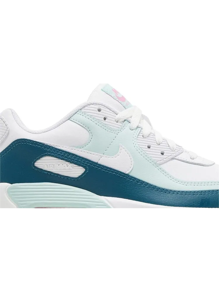 Кроссовки Air Max 90 Leather GS 'White Jade Ice' — изображение 2 из 4, белый