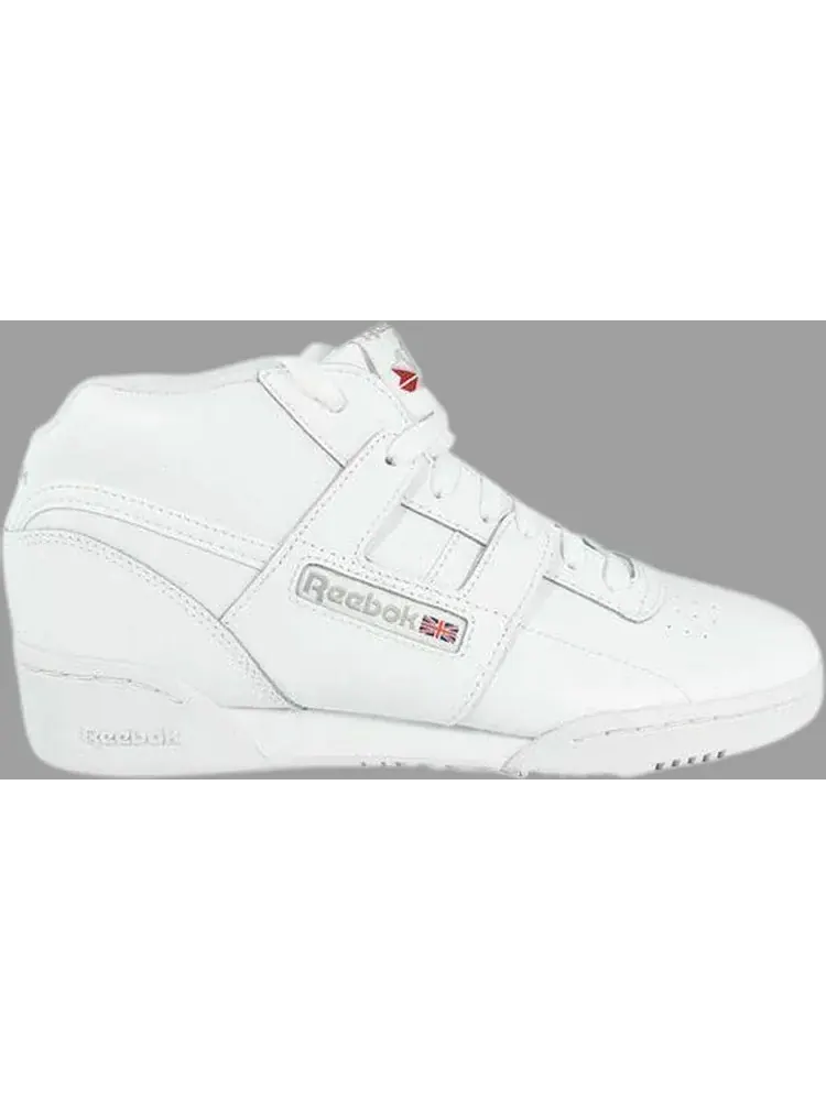 Кроссовки workout mid j 'white sheer grey' Reebok — изображение 1 из 1, белый