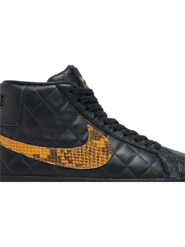 Кроссовки Nike Blazer Mid QS SB 'Black Snakeskin' — изображение 2 из 10, черный