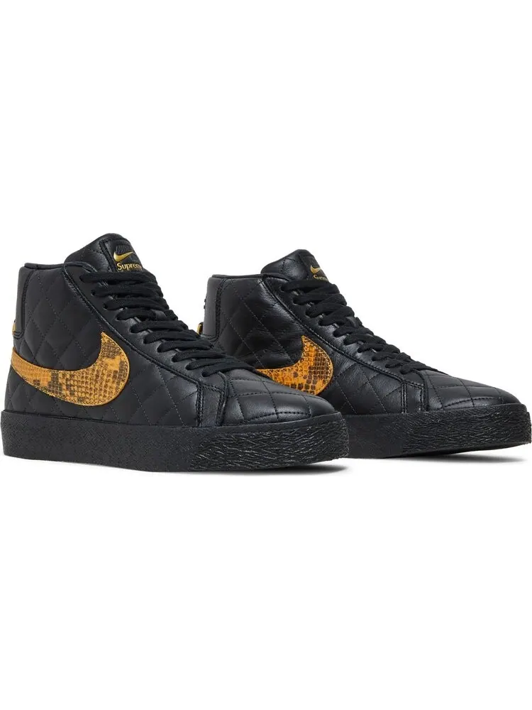 Кроссовки Nike Blazer Mid QS SB 'Black Snakeskin' — изображение 8 из 10, черный