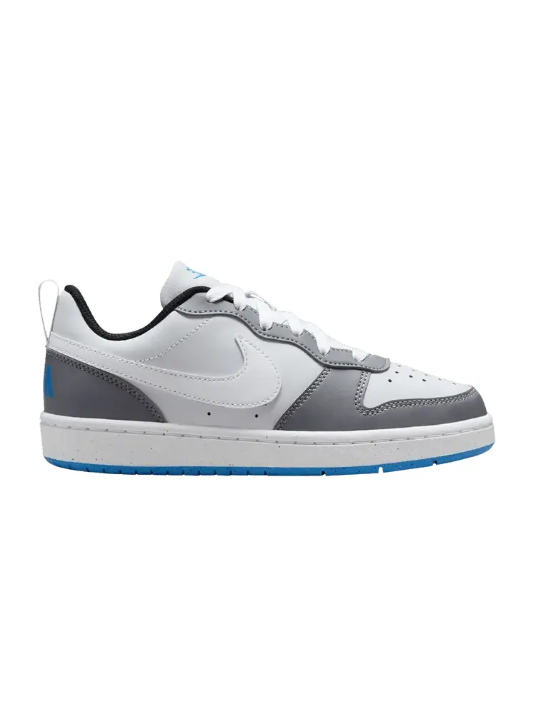 Кроссовки Nike Court Borough Low Recraft GS 'Platinum Cool Grey Photo Blue' — изображение 1 из 1, платиновый/серый/синий