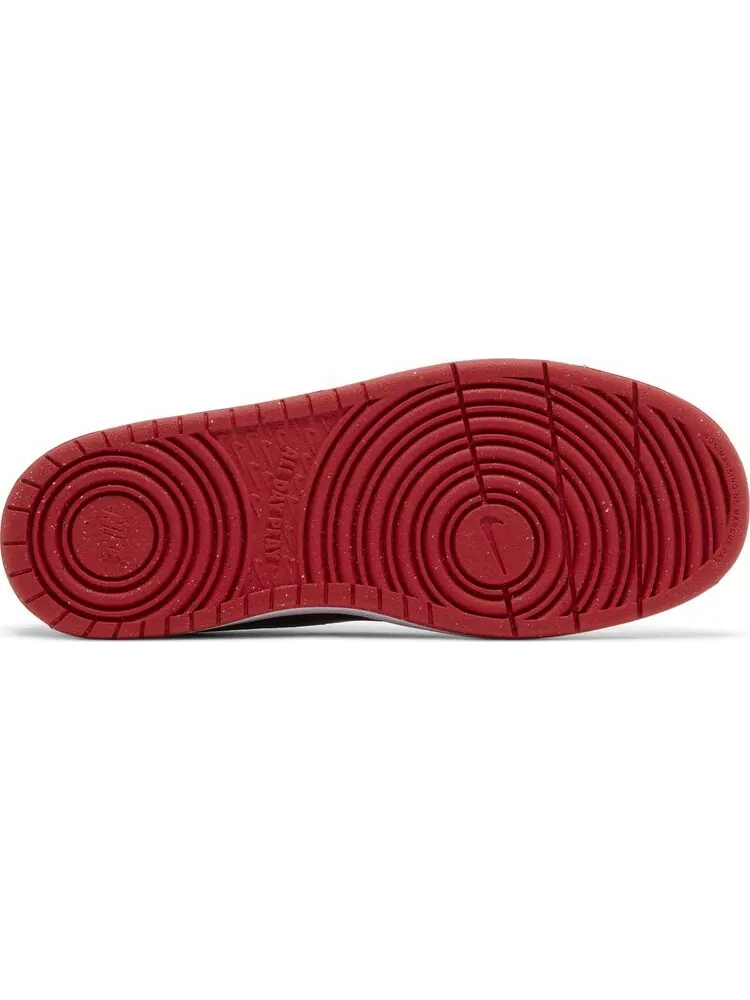 Кроссовки Court Borough Low Recraft GS 'Black University Red' — изображение 4 из 4, красный