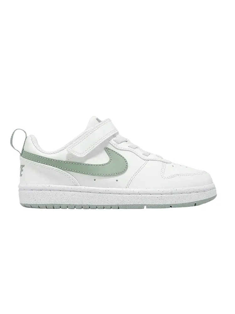 Кроссовки Nike Court Borough Low Recraft PS — изображение 1 из 1, белый зеленый