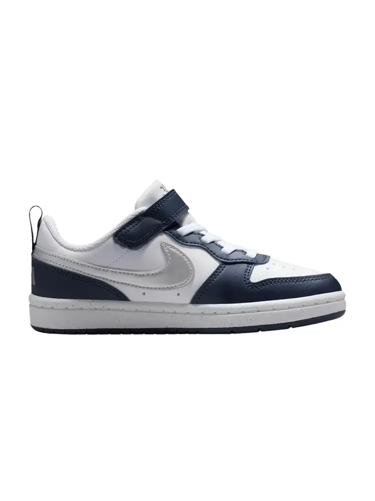 Кроссовки Nike Court Borough Low Recraft PS 'White Metallic Silver' — изображение 1 из 1, белый
