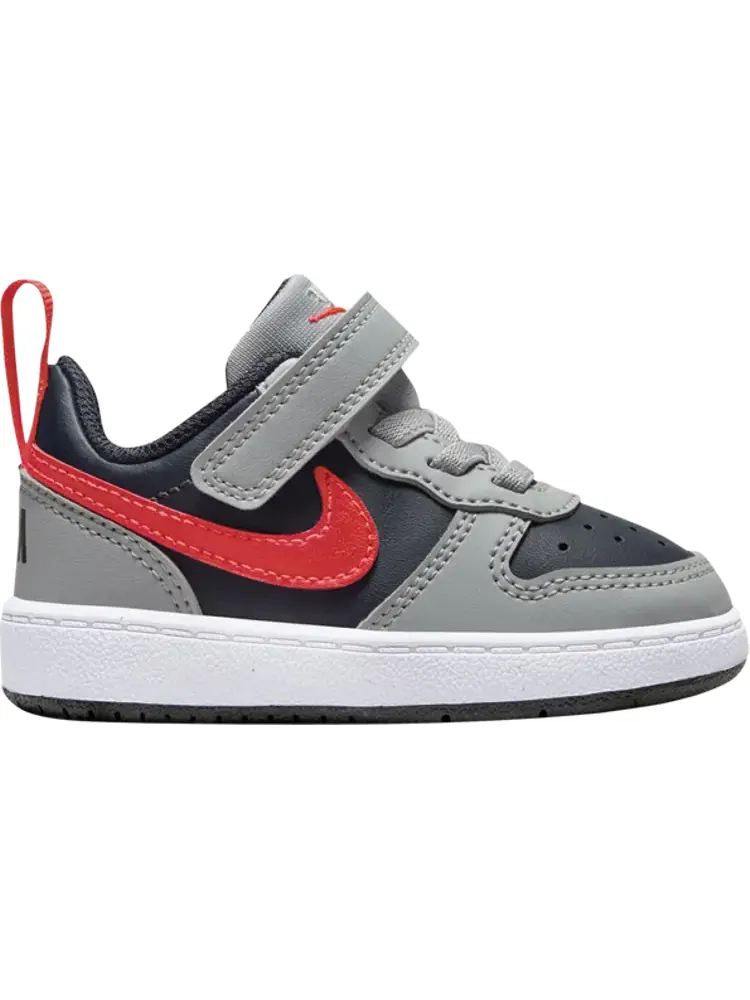 Кроссовки Court Borough Low Recraft TD 'Light Smoke Grey Bright Crimson' — изображение 1 из 1, серый