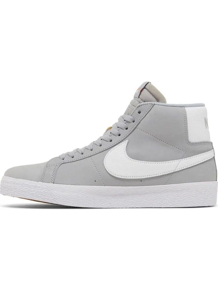 Кроссовки Blazer Mid SB 'Wolf Grey' — изображение 3 из 4, белый
