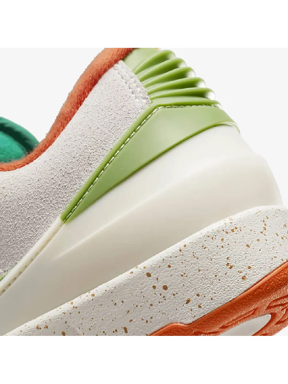 Кроссовки Nike Air Jordan 2 Retro Low Titan — изображение 8 из 8, серый/зеленый/оранжевый