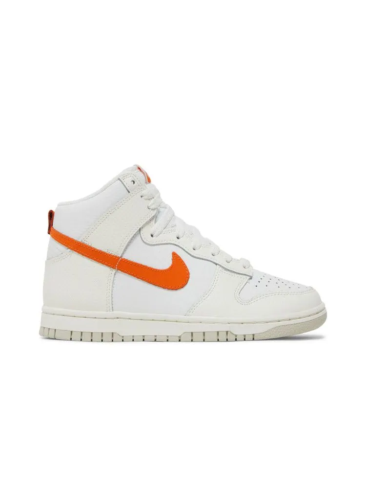 Кроссовки Nike Wmns Dunk High — изображение 1 из 8, белый оранжевый
