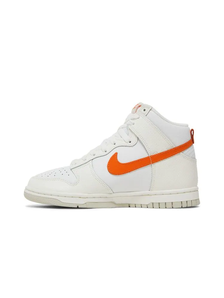 Кроссовки Nike Wmns Dunk High — изображение 3 из 8, белый оранжевый