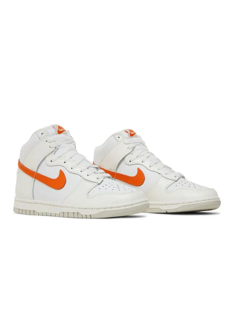 Кроссовки Nike Wmns Dunk High — изображение 8 из 8, белый оранжевый