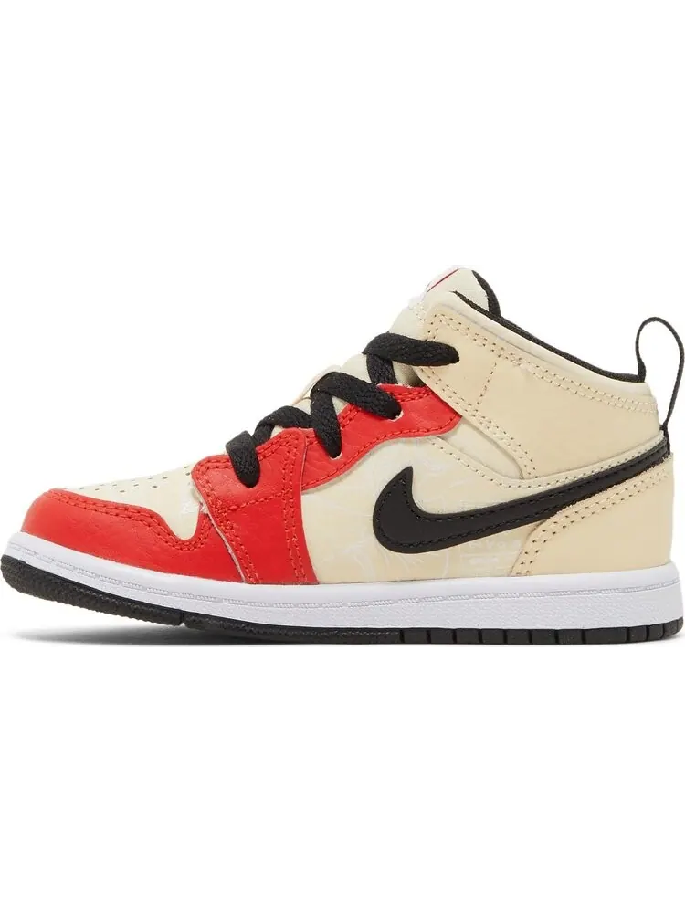 Кроссовки Air Jordan 1 Mid SS TD Dunk Contest — изображение 3 из 8, бежевый