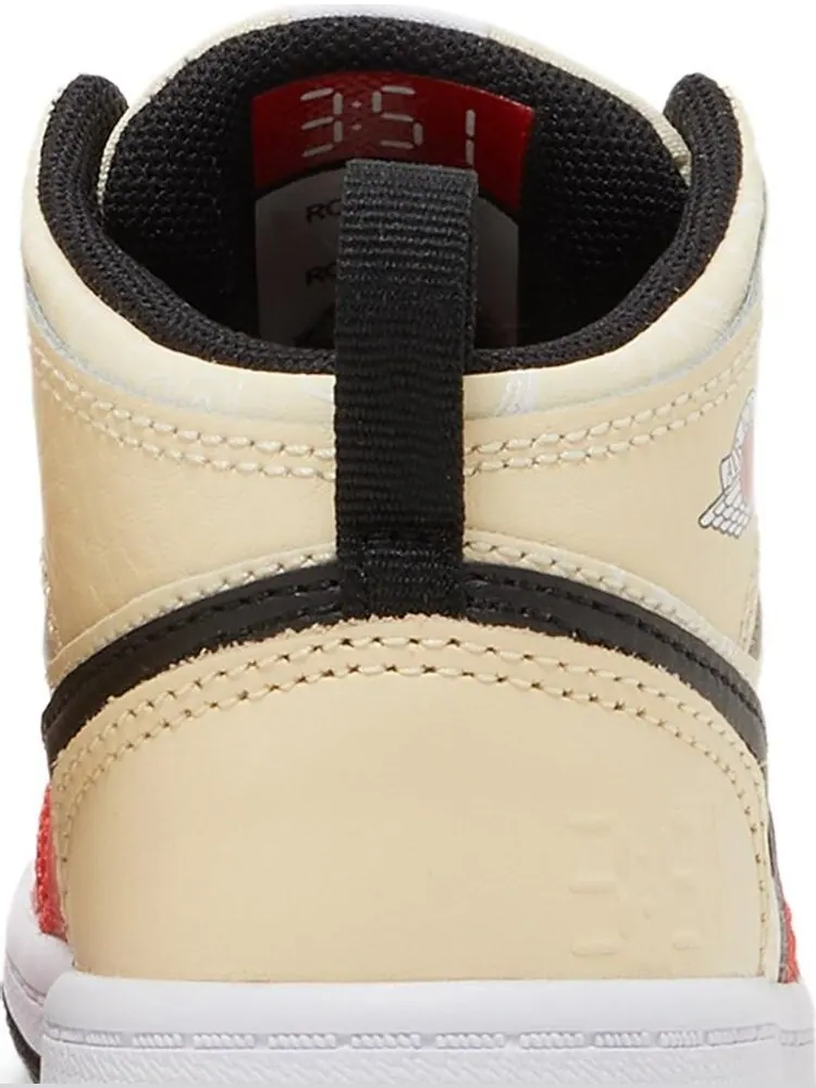 Кроссовки Air Jordan 1 Mid SS TD Dunk Contest — изображение 7 из 8, бежевый