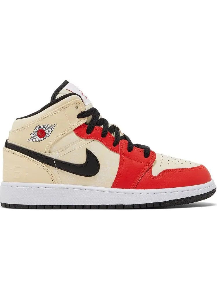 Кроссовки Air Jordan 1 Mid SS GS Dunk Contest — изображение 1 из 8, бежевый