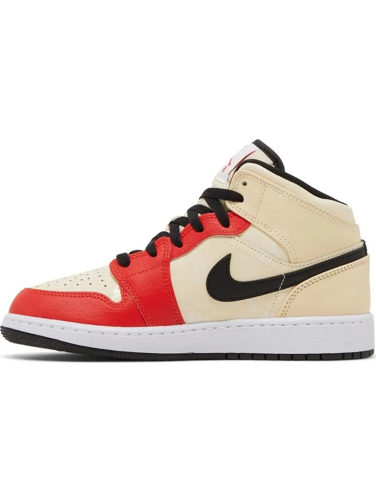 Кроссовки Air Jordan 1 Mid SS GS Dunk Contest — изображение 3 из 8, бежевый
