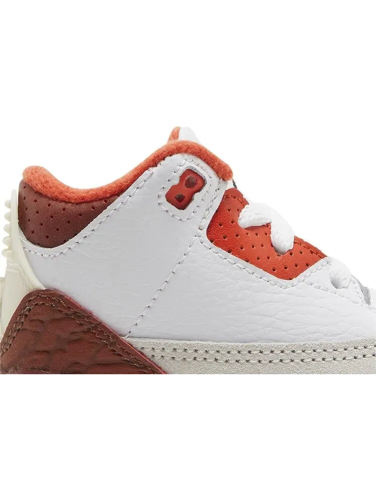 Кроссовки Air Jordan 3 Retro TD Mars Stone — изображение 2 из 8, белый