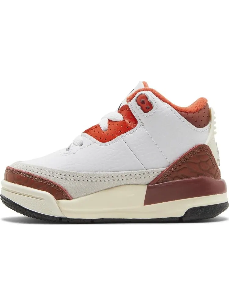 Кроссовки Air Jordan 3 Retro TD Mars Stone — изображение 3 из 8, белый
