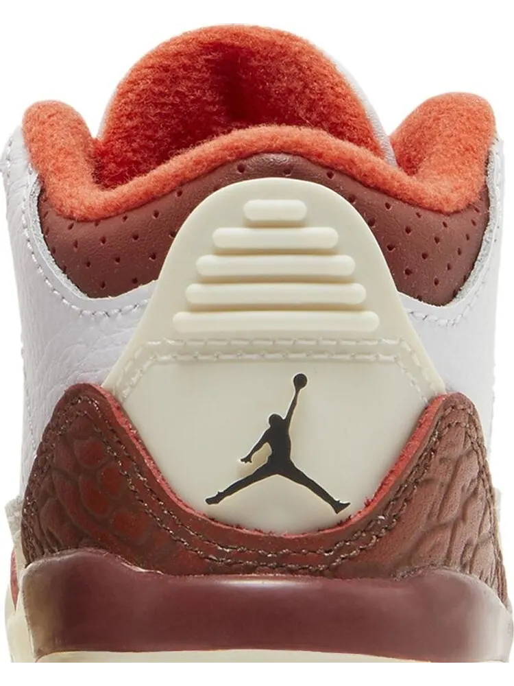 Кроссовки Air Jordan 3 Retro TD Mars Stone — изображение 7 из 8, белый
