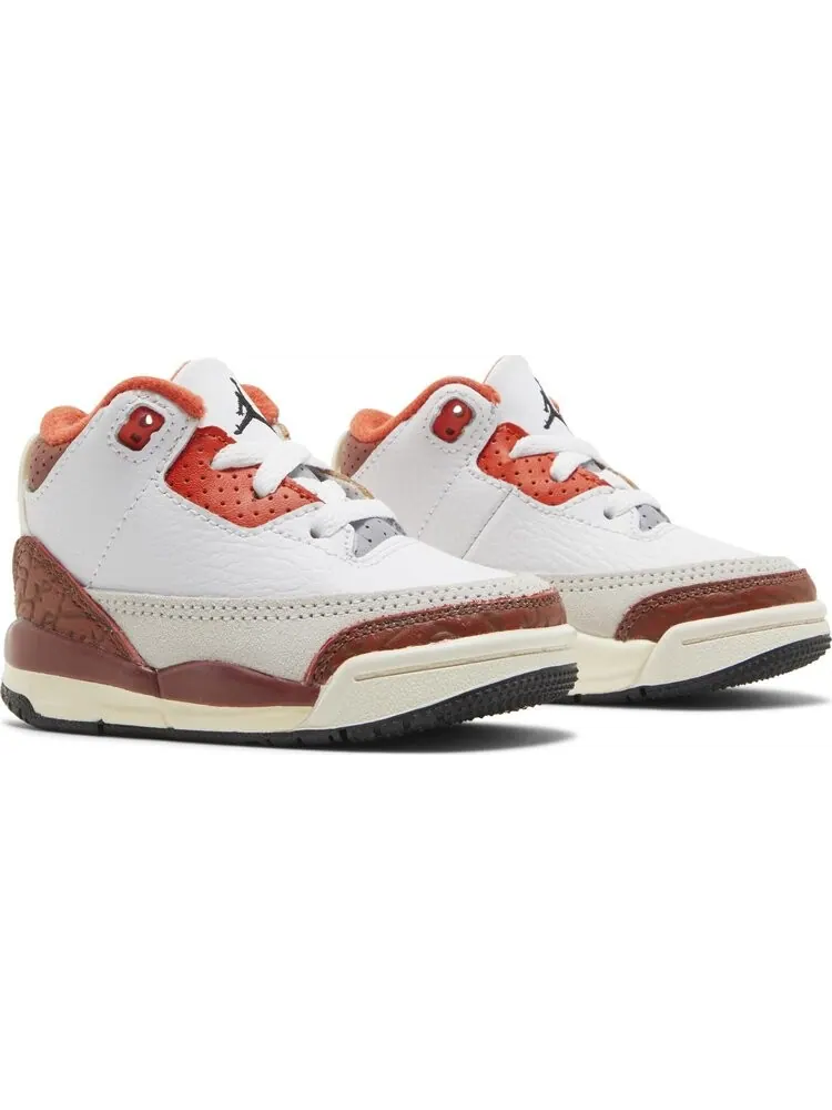 Кроссовки Air Jordan 3 Retro TD Mars Stone — изображение 8 из 8, белый