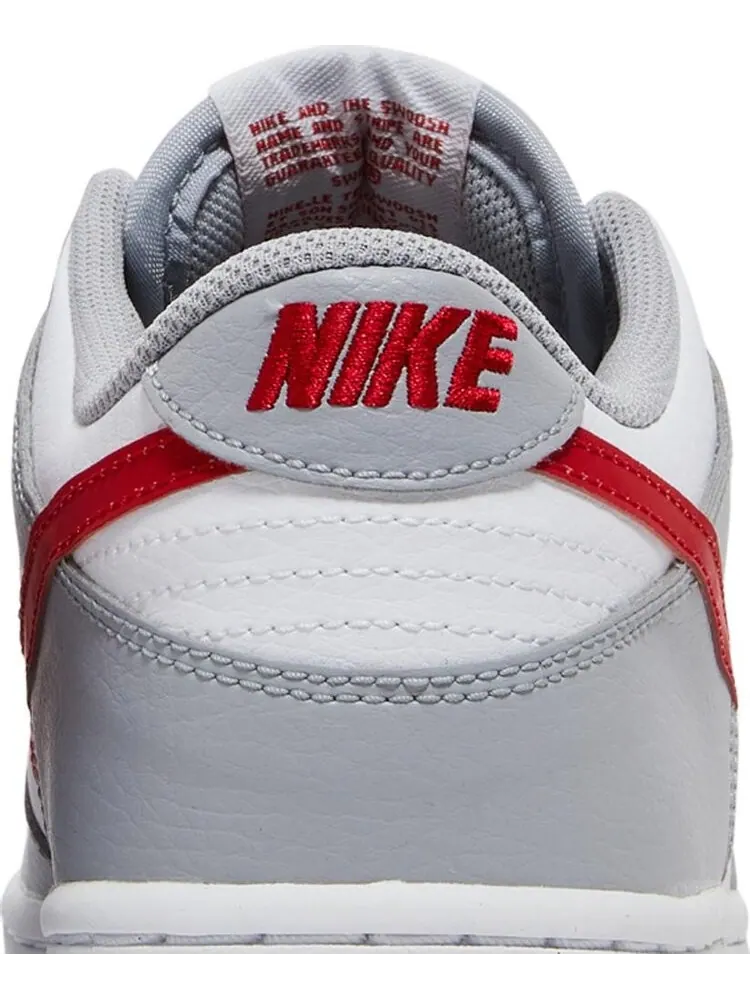 Кроссовки Nike Dunk Low GS 'Grey Red' — изображение 7 из 8, белый