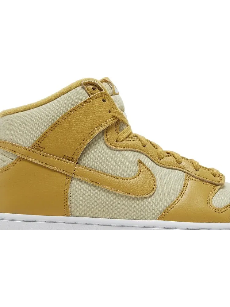 Кроссовки Dunk High 'Wheat Gold' — изображение 2 из 4, загар