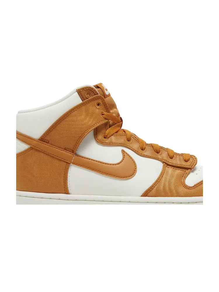 Кроссовки Nike Dunk High, Monarch Canvas — изображение 2 из 8, коричневый