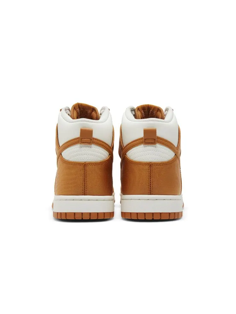 Кроссовки Nike Dunk High, Monarch Canvas — изображение 6 из 8, коричневый