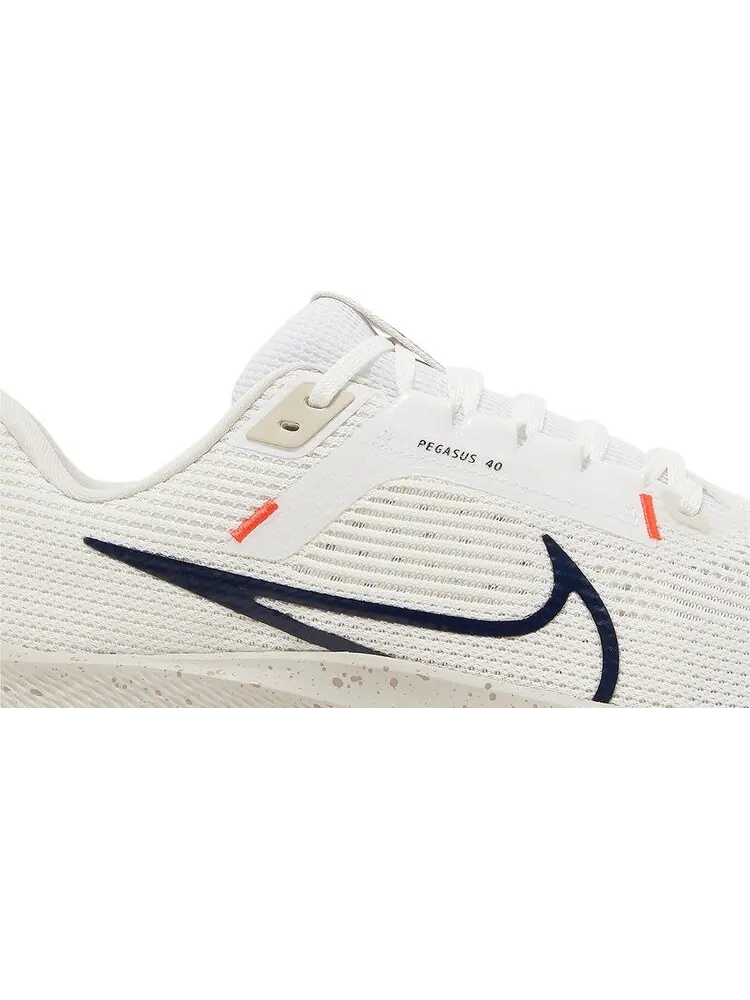 Кроссовки Air Zoom Pegasus 40 Wide 'White Obsidian' — изображение 2 из 4, белый
