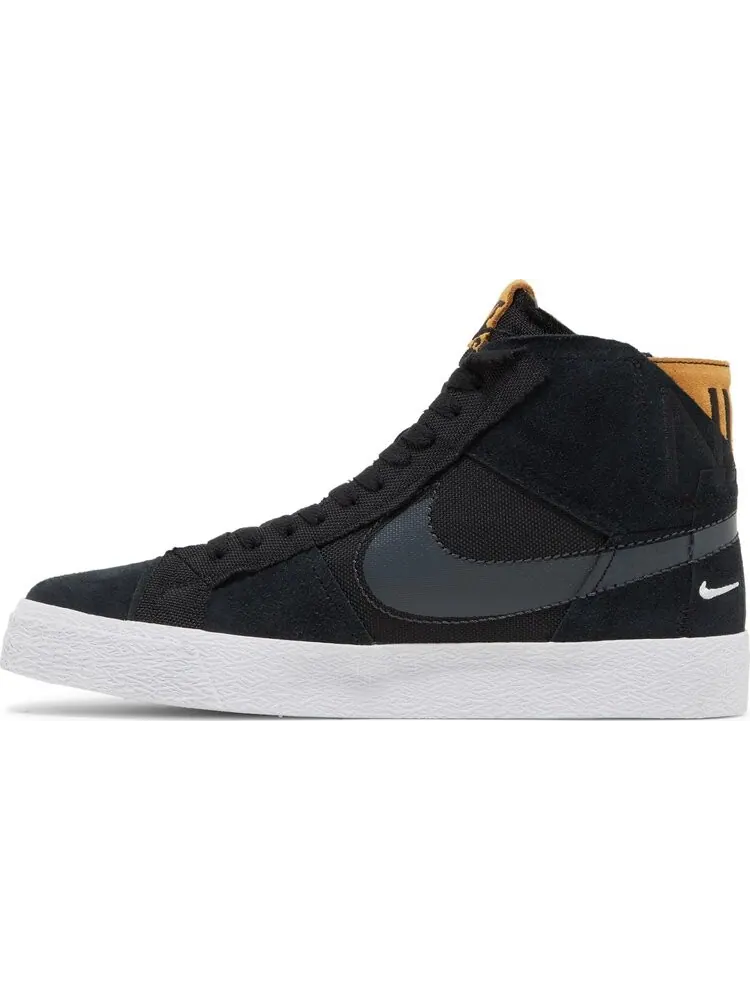 Кроссовки Zoom Blazer Mid Premium SB 'Black Patchwork' — изображение 3 из 4, черный