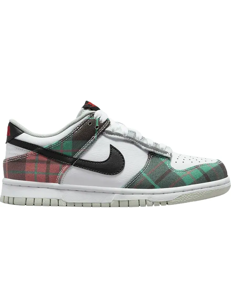 Кроссовки Nike Dunk Low SE GS 'Tartan Plaid' — изображение 1 из 1, белый