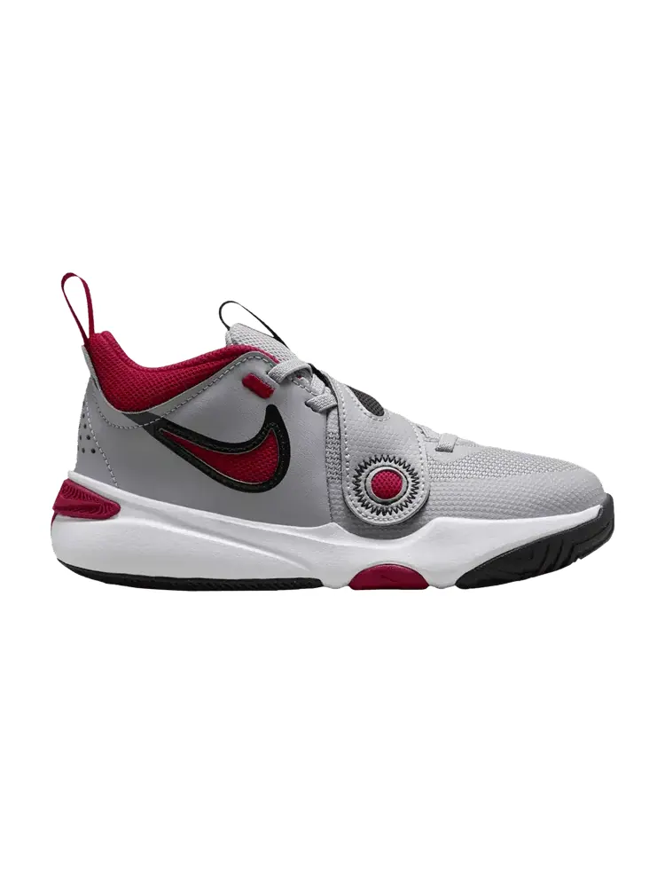 Кроссовки Nike Team Hustle D11 PS Cement Grey Gym Red — изображение 1 из 1, серый красный