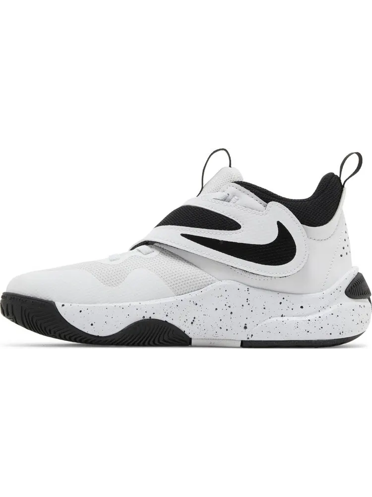Кроссовки Team Hustle D11 GS 'White Black' — изображение 3 из 4, белый