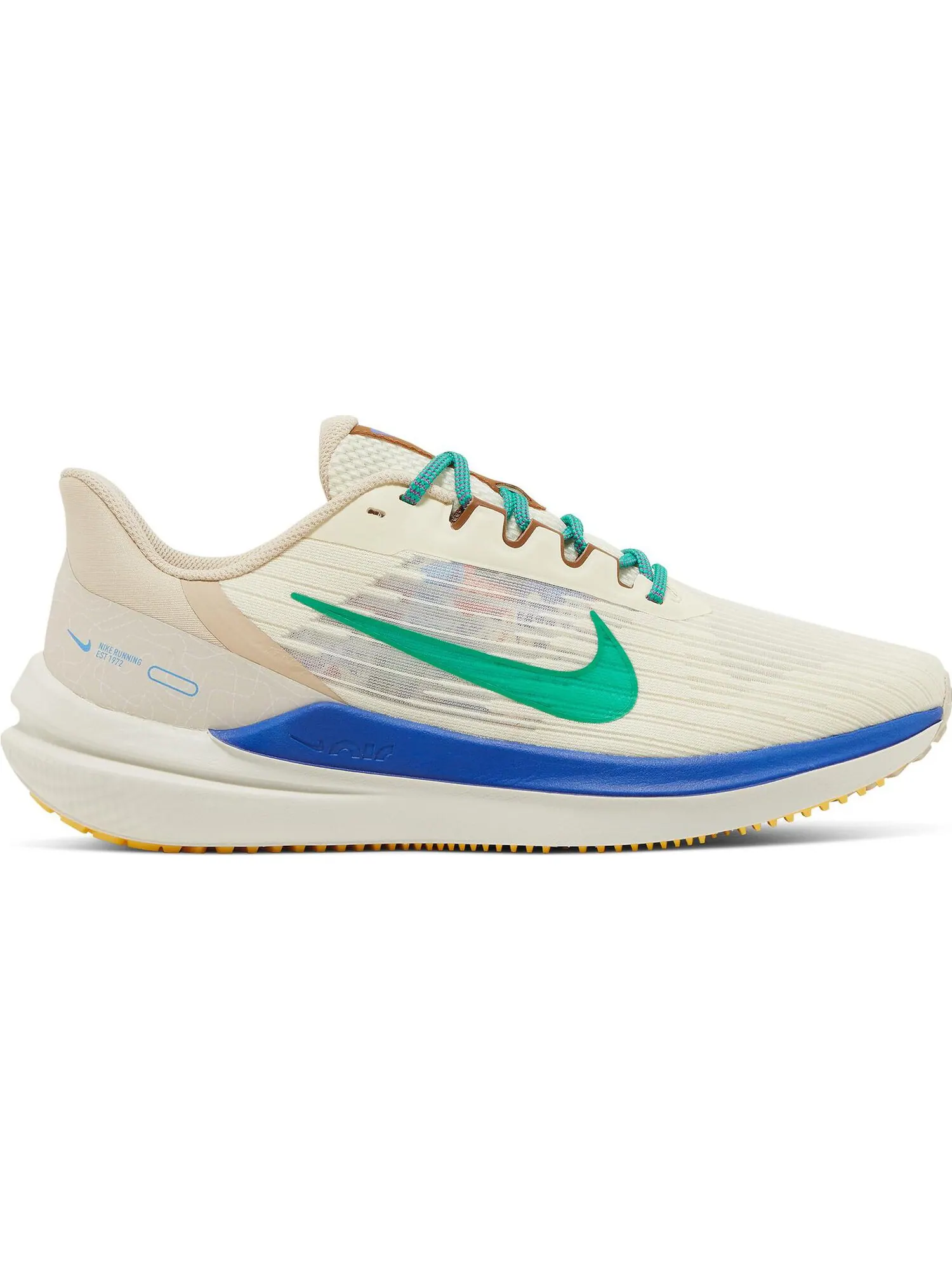 Кроссовки Nike Air Winflo 9 Premium — изображение 1 из 5, бежевый