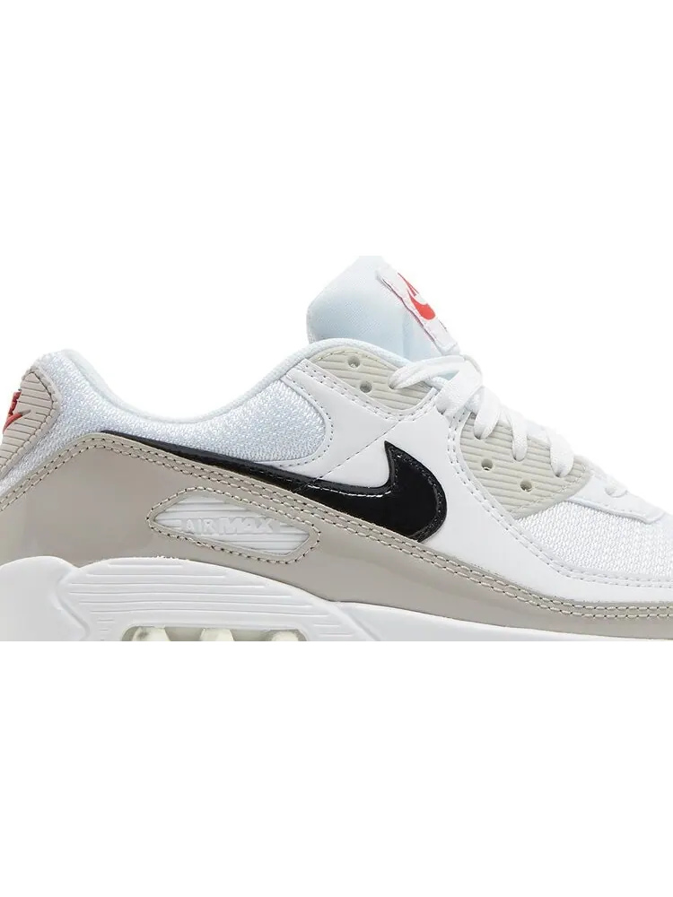 Кроссовки Nike Wmns Air Max 90 'Light Iron Ore Black' — изображение 2 из 8, белый