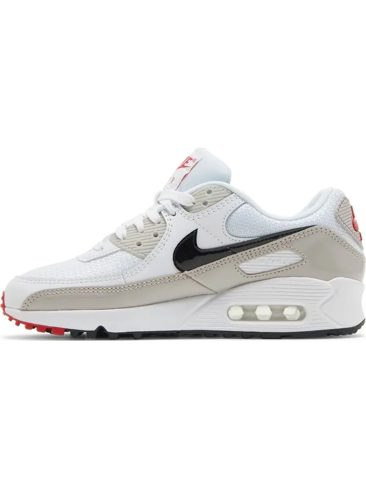 Кроссовки Nike Wmns Air Max 90 'Light Iron Ore Black' — изображение 3 из 8, белый